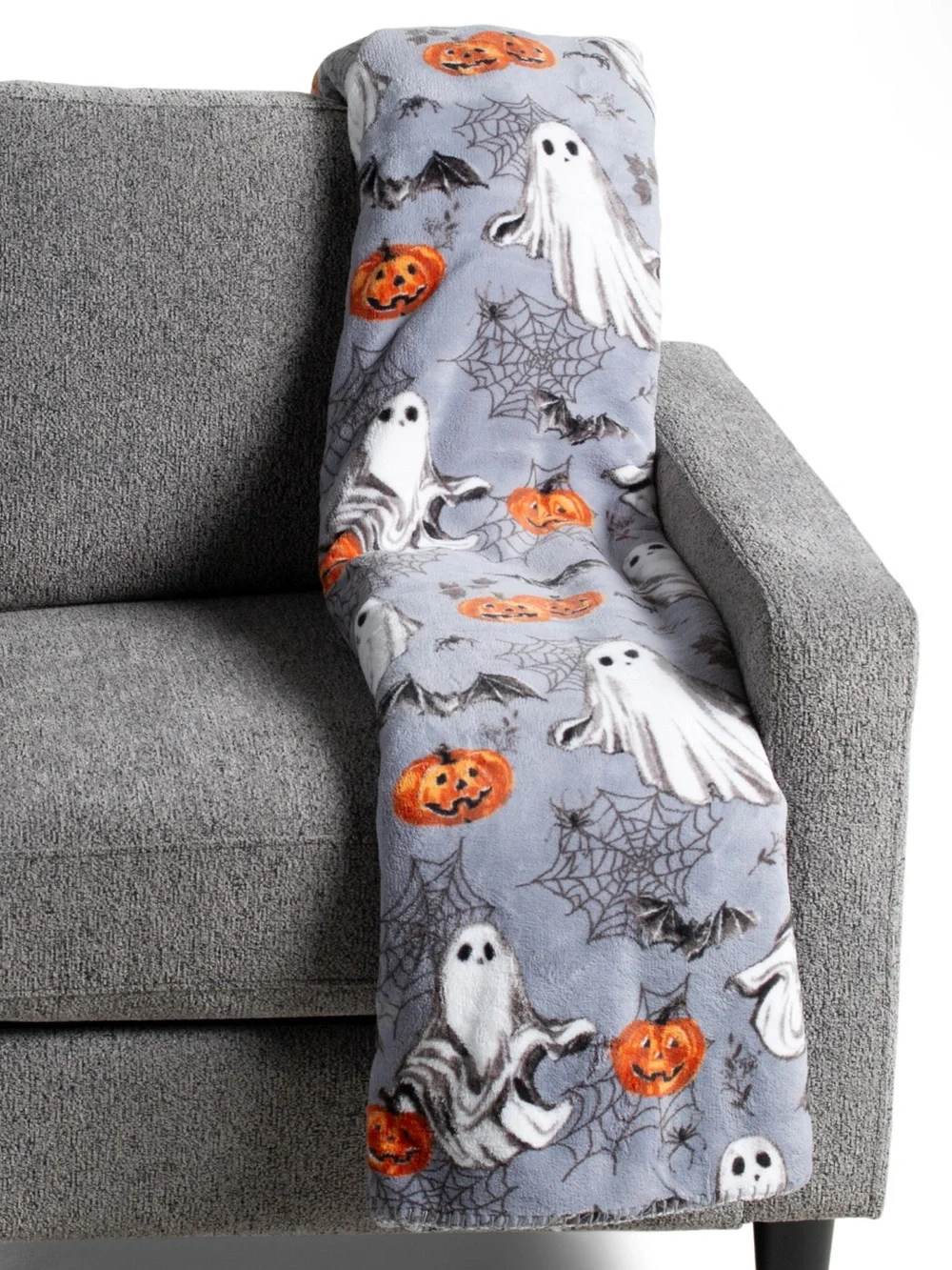 MARTHA STEWART Queen Size 90” x 90” Ghost Halloween Blanket